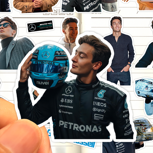 George Russell F1 Stickers & Phone Case